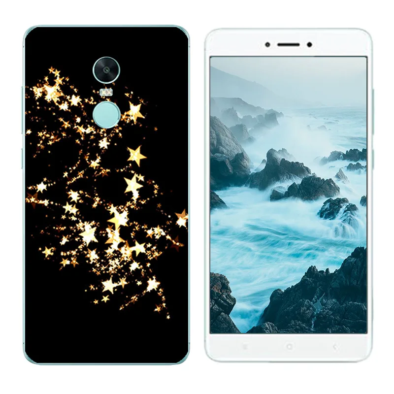 Чехол для Xiaomi Redmi Note 4X мягкий силиконовый прозрачный чехол из ТПУ с принтом
