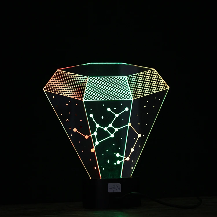 Новинка Luminaria 3D светодиодный Ночной светильник со стрелами сенсорный 7 цветов