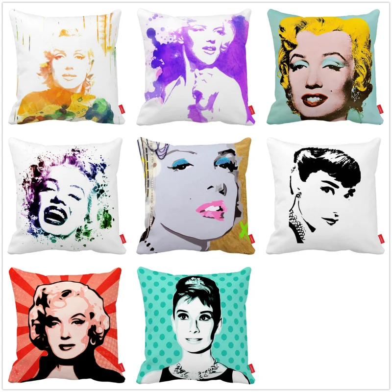 Одри Хепберн Cat Леди Косплэй принтом автомобиля декоративные Пледы Подушки