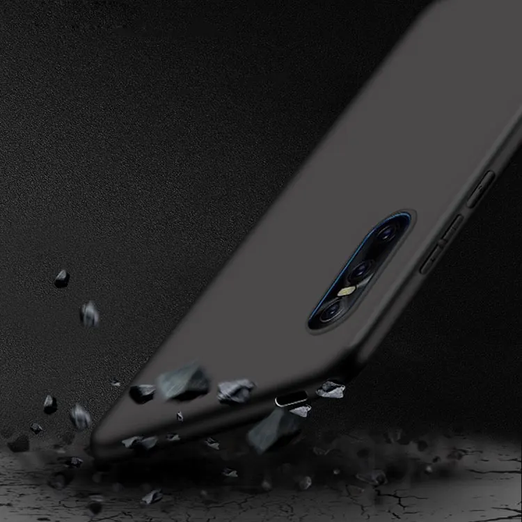 For VIVO X27 Pro V15 S1 iQOO X23 V11 X21i/Nex S A/X21 UD/V9 V5 Lite V7 Plus Y71 Y83 Y95 Case Black Soft Matte Cover Skin |