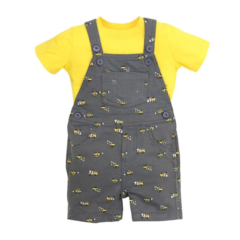 o НОВЫЕ комплекты одежды для маленьких девочек, bebes летние шорты для новорожденных детей, одежда пояс для футболки для мальчиков штаны, 2 предмета, Прямая поставка - Цвет: o