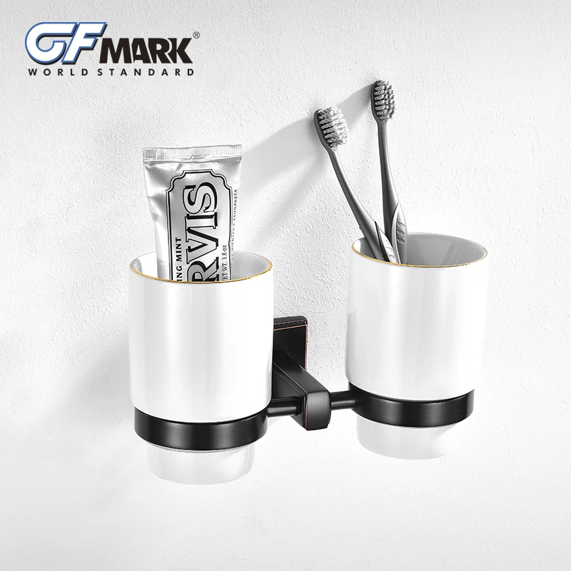 GFmark винтажный держатель для чашек ванной комнаты медная основа керамическая