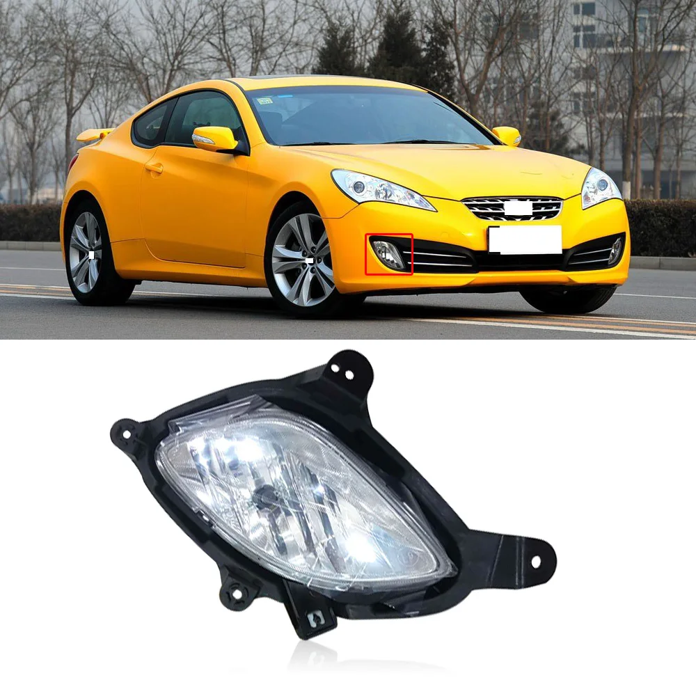 Capqx для Hyundai Genesis Coupe 2009-ПТФ в передний бампер автомобильная лампа DRL дневные ходовые огни Противотуманные фары в сборе