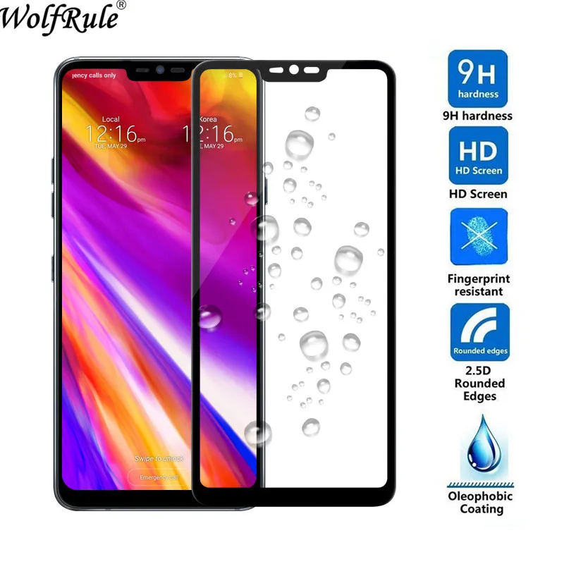 2 шт Защитная пленка для экрана LG G7 стекло 2.5D Закаленное полное покрытие 2018 G710