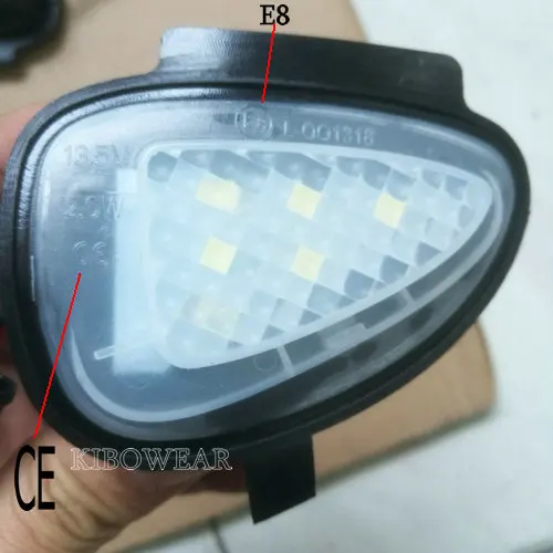 Парный Светодиодный прожектор приветственные лампы для VW Golf MK6 GTI 6 MKVI Touran 2011- Замена под боковым зеркалом