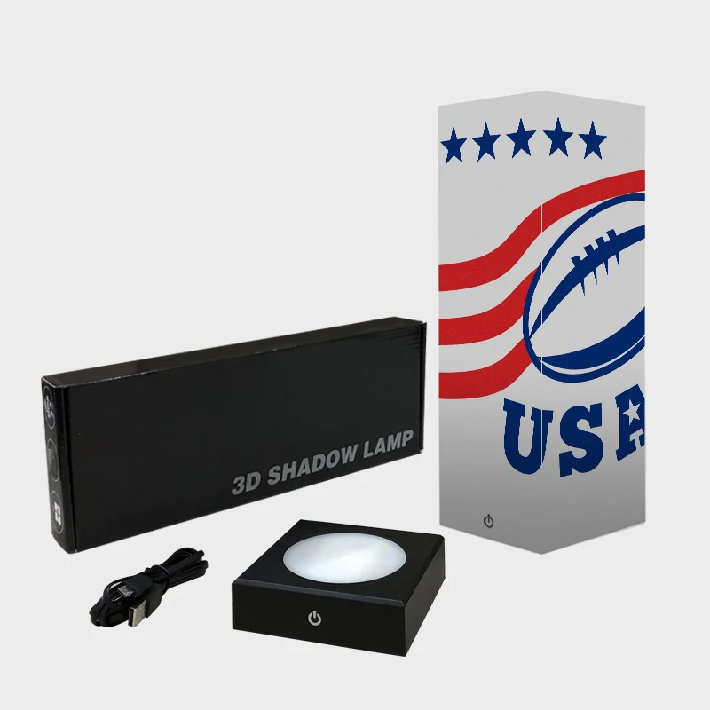 Американский футбол гитара Гольф 3D Ночной светильник Luminaria с питанием от USB