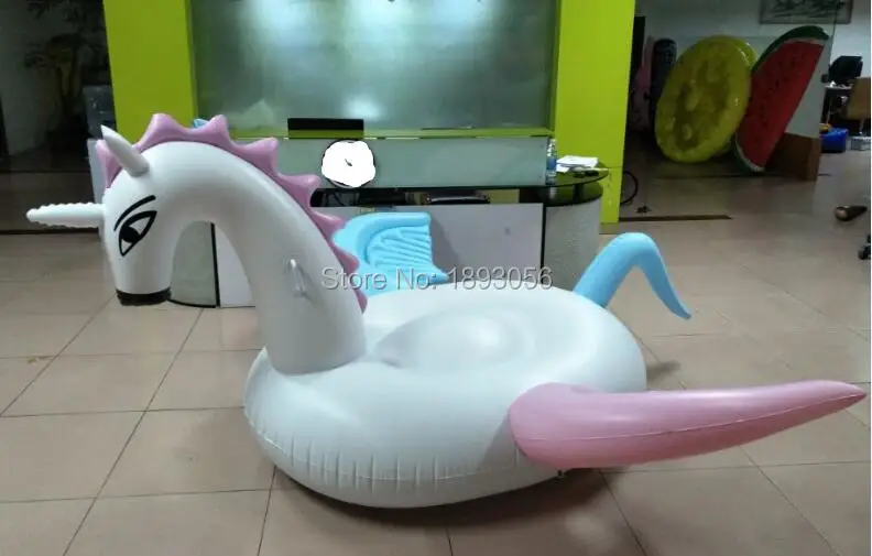 Бассейн поплавок 2 5 м гигантский надувной красочный Пегас плавающий Единорог