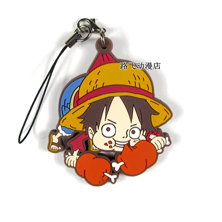 Новое поступление, один кусок, Luffy Ace Nami Sabo Боа Хэнкок Зоро Чоппер Трафальгар Ло японское аниме резиновый брелок на ремешке D165