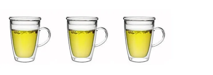 Новое поступление термостойкая двухслойная стеклянная чашка для чая и кофе с