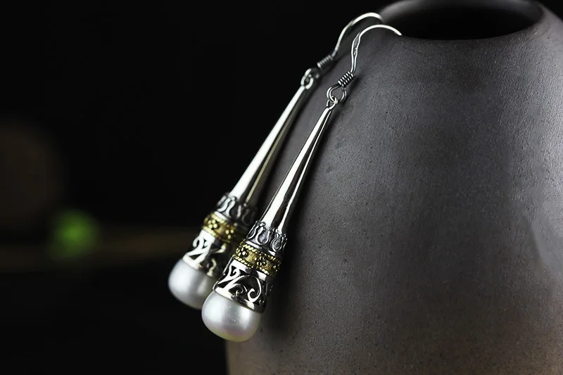 KJJEAXCMY Large petals natural mother of pearl shell beads perfect circle earrings 925 sterling silver 10mm|mother earrings|mother pearlmother |