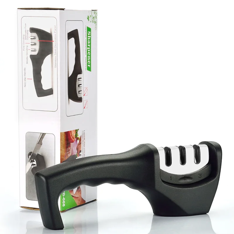 Точилка для кухонных ножей 3 этапа профессиональный камень заточки точильный