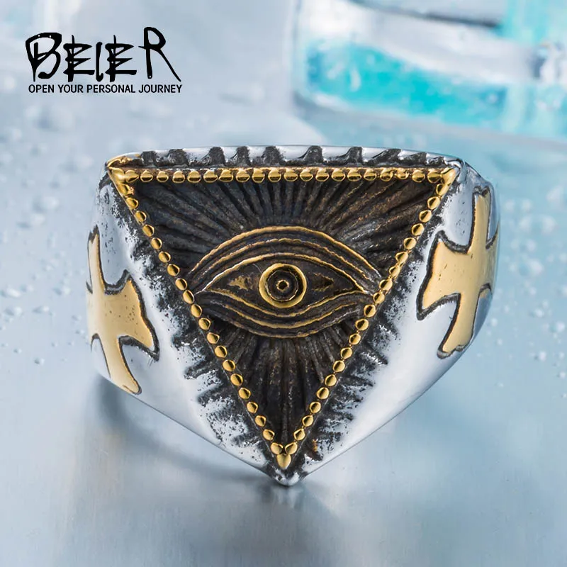 2015 новый око провидения All seeing глаз кольцо из нержавеющей стали классный фильм