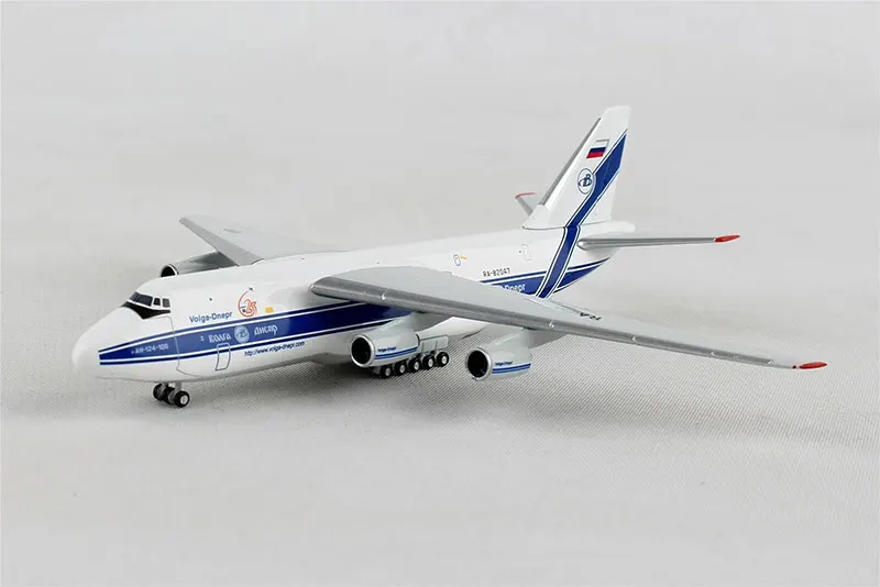 1:500 масштаб Волга-Днепр авиакомпания Антонов An-124 518642-001 Модель самолета из сплава игрушки настольное украшение изысканная коллекция подарков