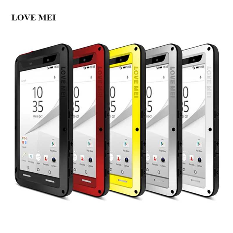 Металлический Алюминиевый Чехол LOVE MEI для Sony Xperia Z5 Compact / Mini противоударный