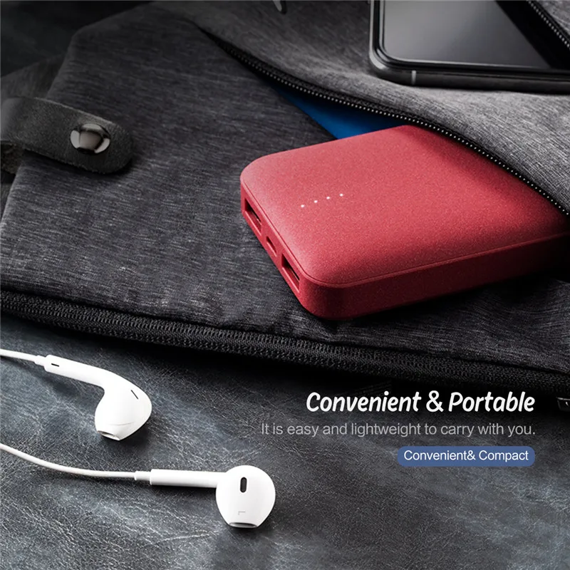 ROCK 10000 mAh Power Bank для Xiaomi Powerbank Мини Портативная полимерная батарея iPhone SamSung Mobile Phone