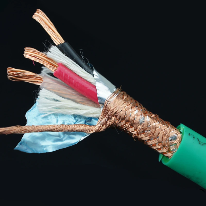 OD10mm 3*2 0 квадратный 3 жильный 4N бескислородный медный красный провод Улучшенный
