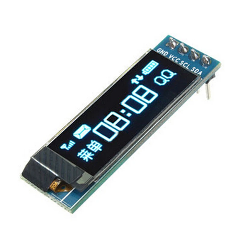 0 91 дюйма 128x32 IIC I2C синий OLED ЖК дисплей Дисплей DIY модуль SSD1306 Драйвер IC 3 В