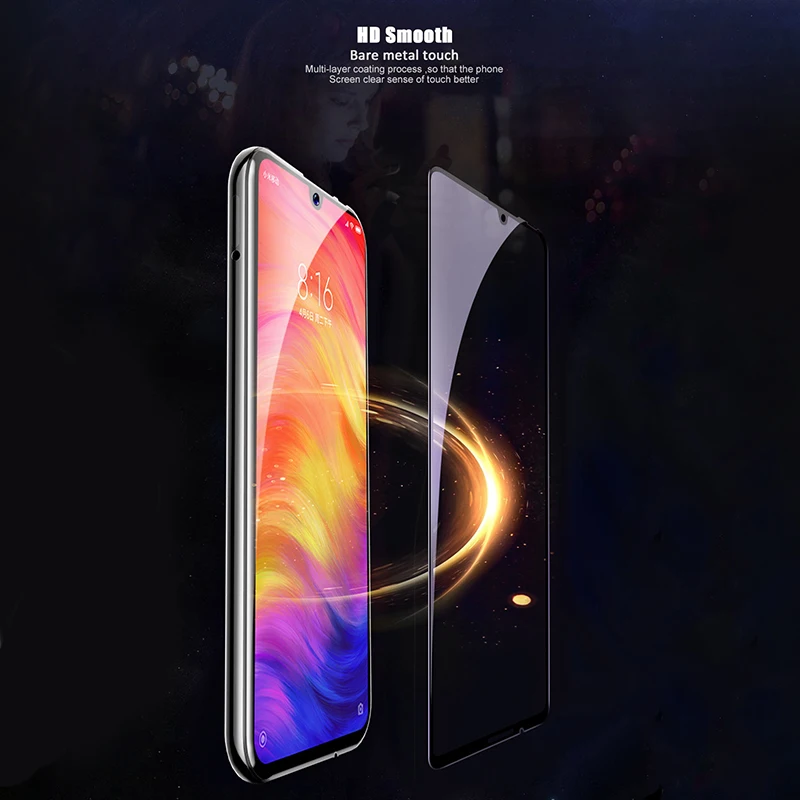 Стекло для Xiaomi Redmi Note 7 7A 6A 8A 8k20 Pro закаленное стекло полное покрытие Защита экрана