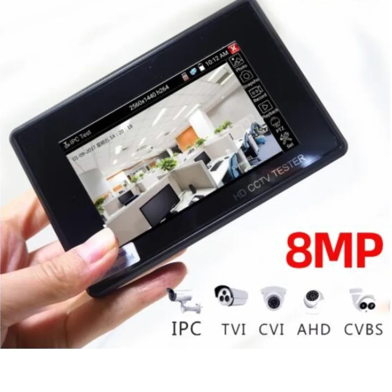 8MP запястье 4 0 IP камера CCTV тестер монитор &quotкоаксиальный HD 4K H.265 WIFI точка доступа