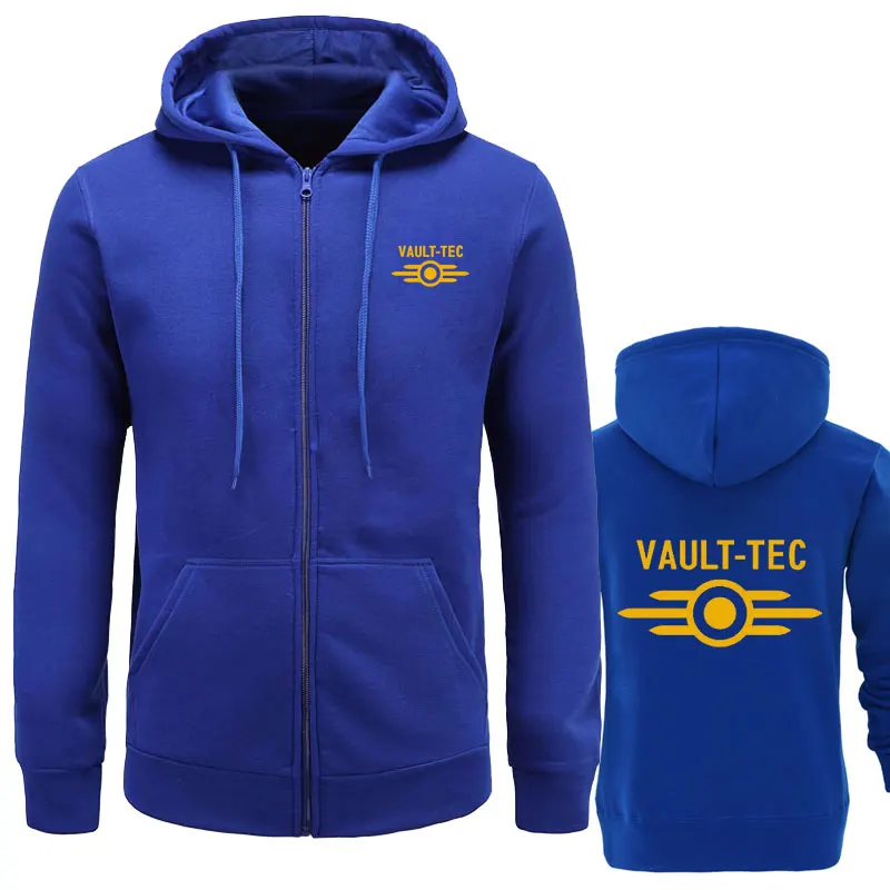 blue yellow Новые мужские толстовки с капюшоном с логотипом vedle-Tec для игр и видеоигр, повседневная одежда с принтом Fallout, толстовки с капюшоном, мужская верхняя одежда с капюшоном - Цвет: blue yellow