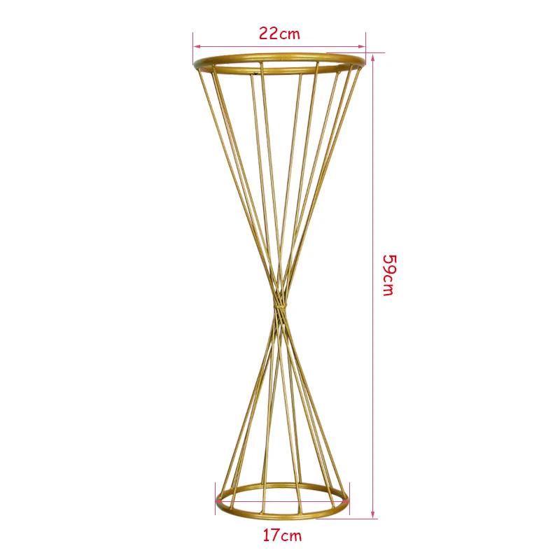 JAROWN Wedding Decoration Iron Flower Stand Stage Props Decor Road Sign Creative Flower Frame Photography Home Decoration - Color: G