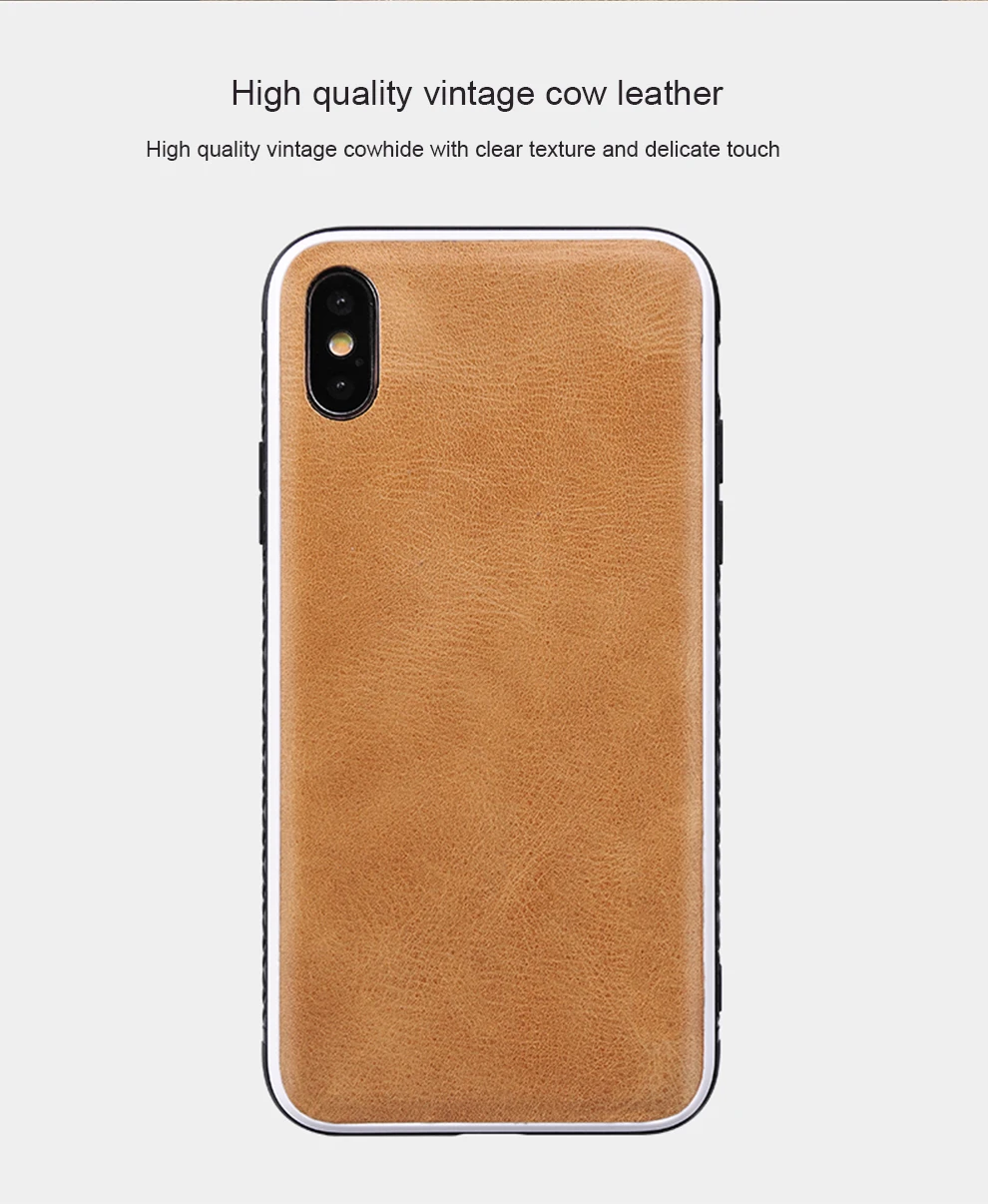 Модный чехол для телефона из натуральной кожи для iPhone X, XS, XR, все включено, Ретро мягкий чехол, защитный чехол для iPhone 6 plus, 7, 8, 8plus