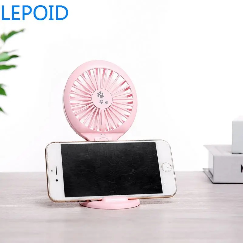 LEPOID портативный Перезаряжаемый складной мини USB вентилятор с подставкой для