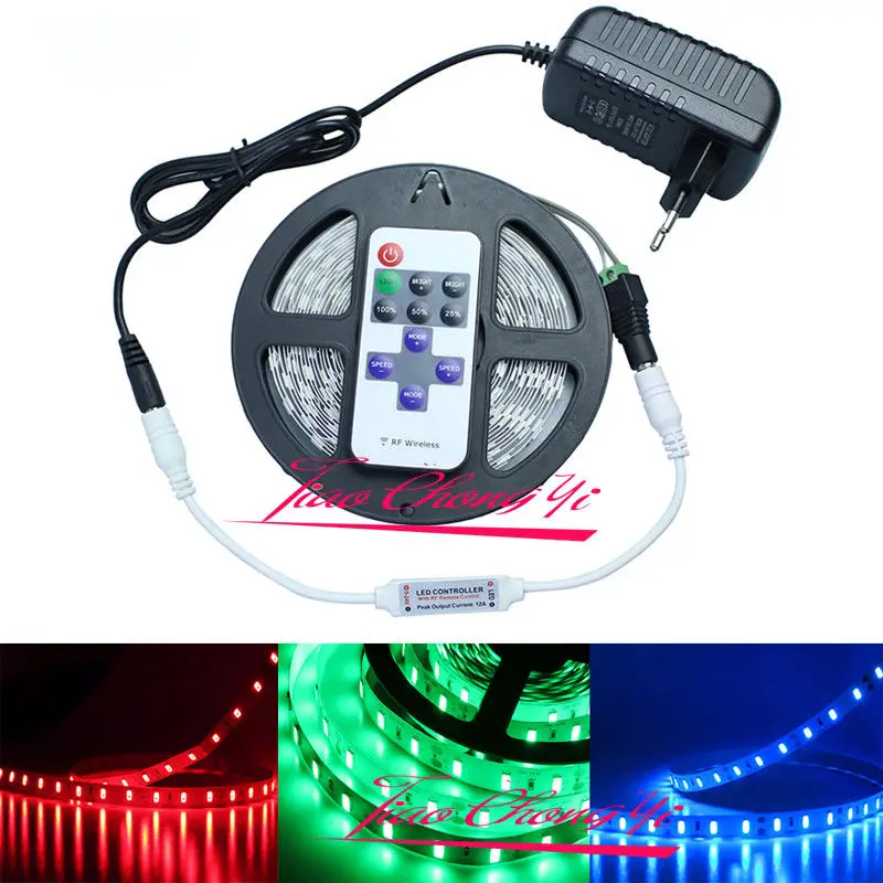 Гибкая светодиодсветодиодный ленсветильник 5 м 5630 SMD 300 + пульт дистанционного