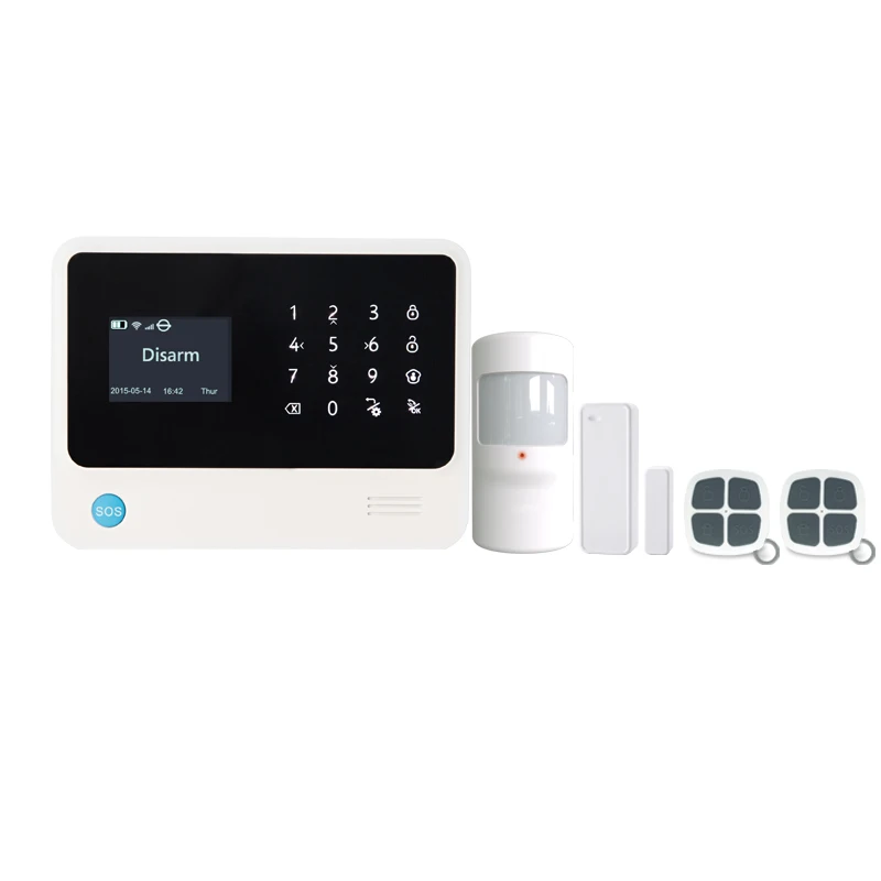 433mzh Wi Fi беспроводная GSM SMS домашняя система охранной сигнализации IOS Android контроль