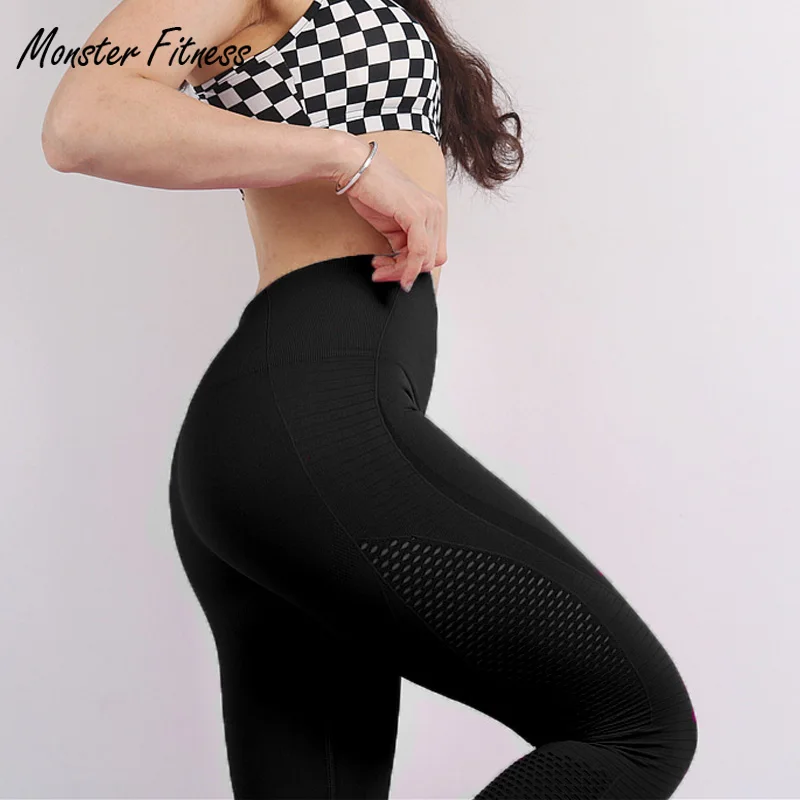 Monster 2018 летние женские штаны для йоги спортивные Леггинсы с высокой талией пуш-ап