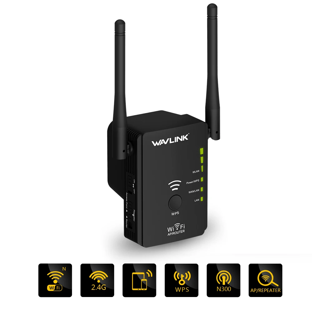 Wavlink WN578R2 беспроводной маршрутизатор высокой мощности wifi повторитель 300 Мбит/с Wifi расширитель диапазона Усилитель 5dbi двойной LAN порт усилитель сигнала