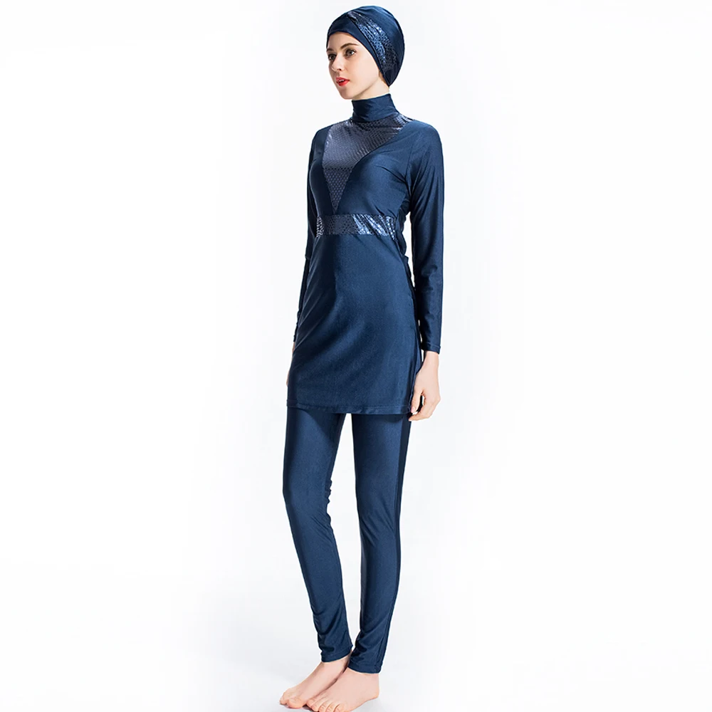 DROZENO Femme Мусульманский купальник плюс фрахт Maillot de Bain Musulman De Islamique Nager Surfwear