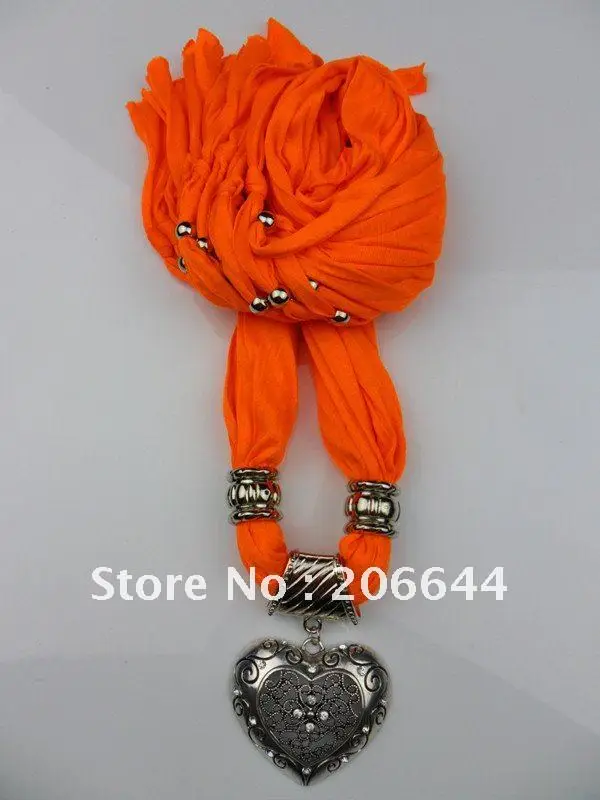 

2019 Fashion women scarf shawl pendant scarf Necklace Pendant jewelry scarves mixed charms trendy pendant polyester scarf