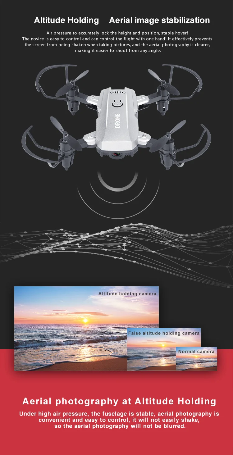 M9 мини складной Дрон WiFi передача изображения в реальном времени 360 ° рулон одна кнопка легко вернуть Безголовый режим 2,4G пульт дистанционного управления Дрон