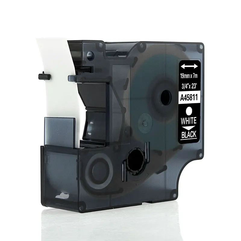 Unistar 4шт Совместимые для лент принтеров для этикеток Dymo ленты D1 45811 45812 45813 45814 Комплект комбо 19мм Ленты