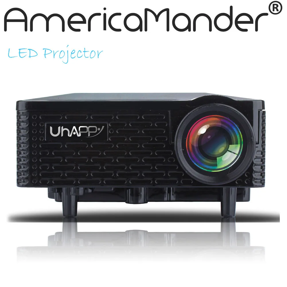 Новый Мультимедийный HD 3D LED Мини Домашний Кинотеатр ЖК Игры Проектор AV/VGA/SD/USB/HDMI