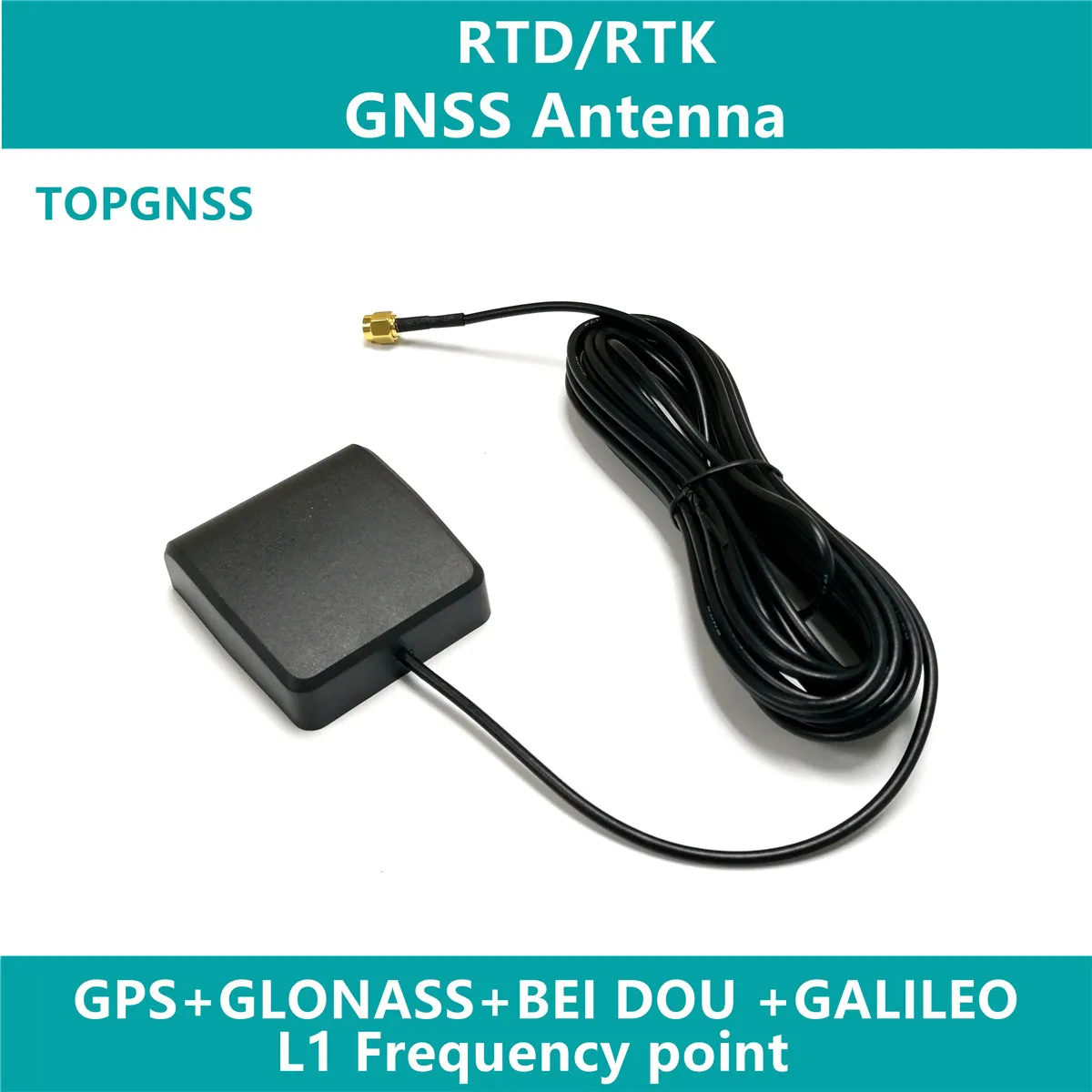 RTK антенна с высоким коэффициентом усиления 38 дб GPS SMA мужской кабель 5 м GNSS GLONASS