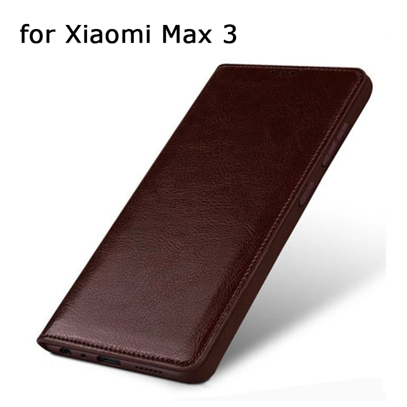Модный флип чехол оригинального дизайна для Xiaomi MI Max 3 из натуральной кожи ручной