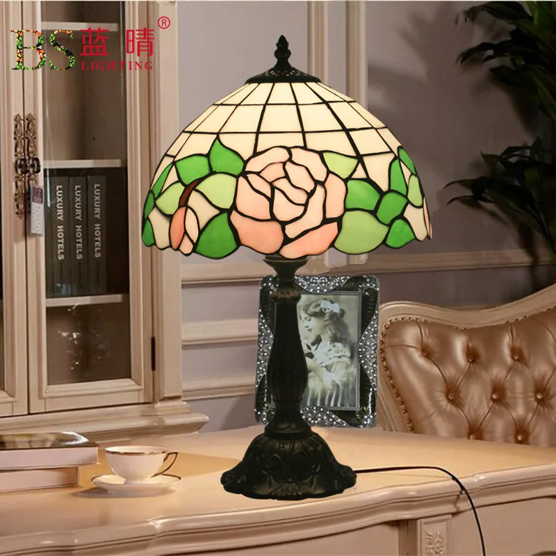 Fashion Design Turkish Mosaic Lamps E27 Base Handmade Glass Lampsahde Bedroom Bedside Vintage Table Lamp Light Fixtures | Лампы и
