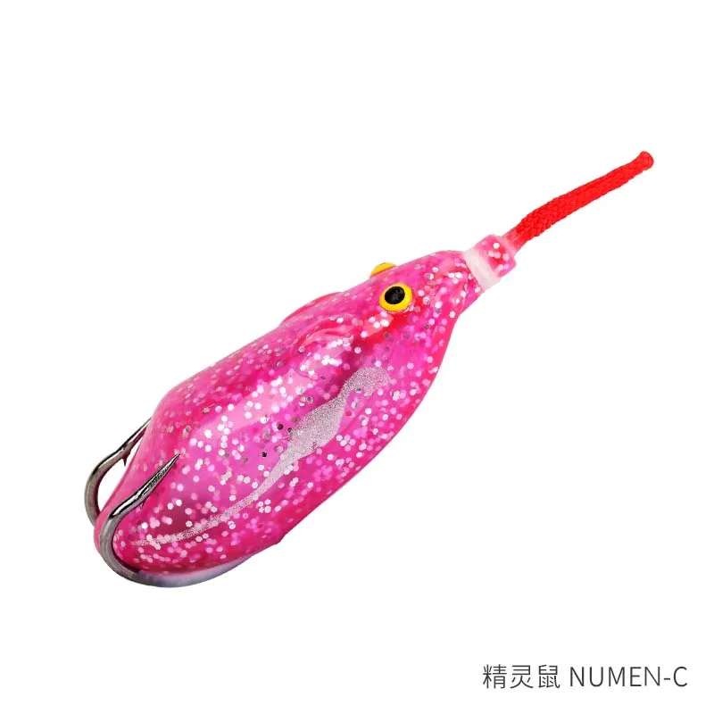 NUMEN-C TSURINOYA новые мышьи лягушки NUMEN 63 мм 14 г Topwater пластиковые рыболовные приманки приманка для рыбы в виде мягкой лягушки тройные Крючки Snakehead моделирование снасти - Цвет: NUMEN-C