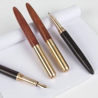 high quality roller ball pen rosewood and brass pen gift sign pen pure copper pen for travel office business