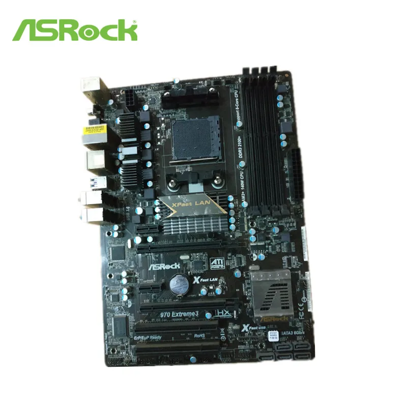 Б/у Материнская плата ASRock 970 Экстрим 3 б/у настольная для AMD 970 разъем AM3 AM3+ DDR3 SATA3 USB3.0