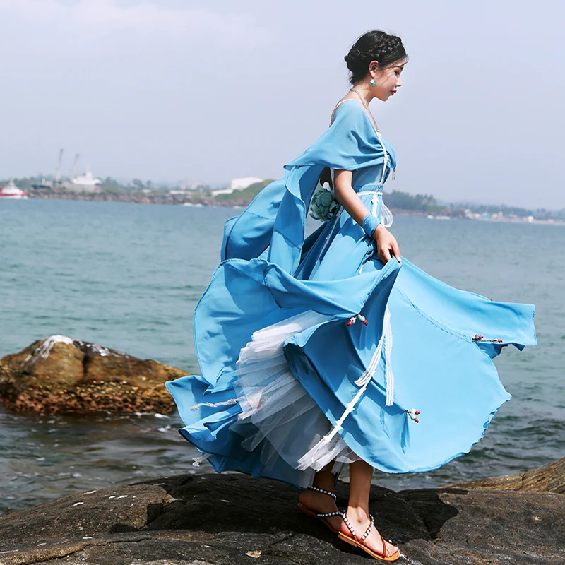 Бесплатная доставка 2018 Новые весенние и летние модные кружевные шифоновые