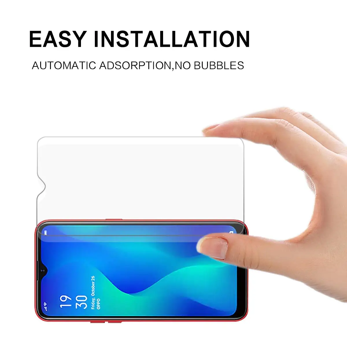 Защитное закаленное стекло для OPPO A1K защитная пленка экрана чехол + чистые