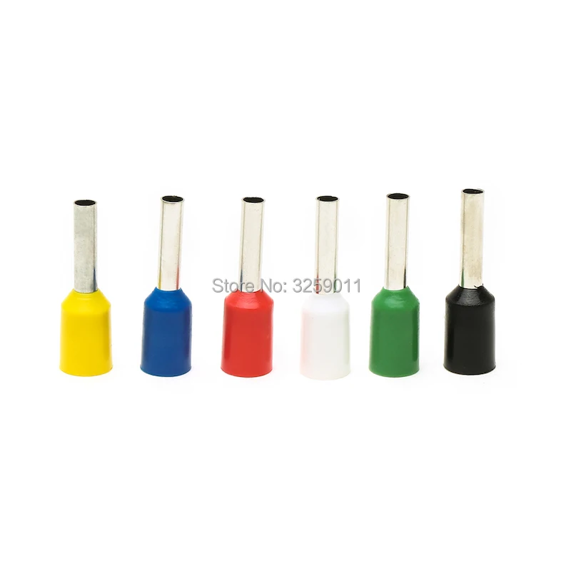 

1000PCS EV1518 1.5mm Electrical Crimp Terminal Block Tubular Wire Connector Cable Cord End Bootlace Ferrule tubular E1518 AWG16