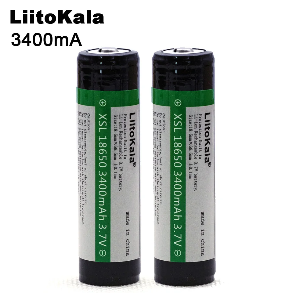 3PCS Liitokala 18650 3400mah 3.7V Lithium Battery for Flashlights plus protection board | Электроника
