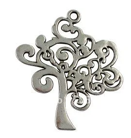

40Pcs Tibetan Silver Color TREE OF LIFE Charms A15998