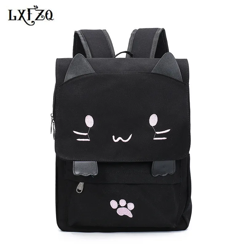 Рюкзаки для девочек подростков милый рюкзак mochila feminina Холщовый Рюкзак аниме