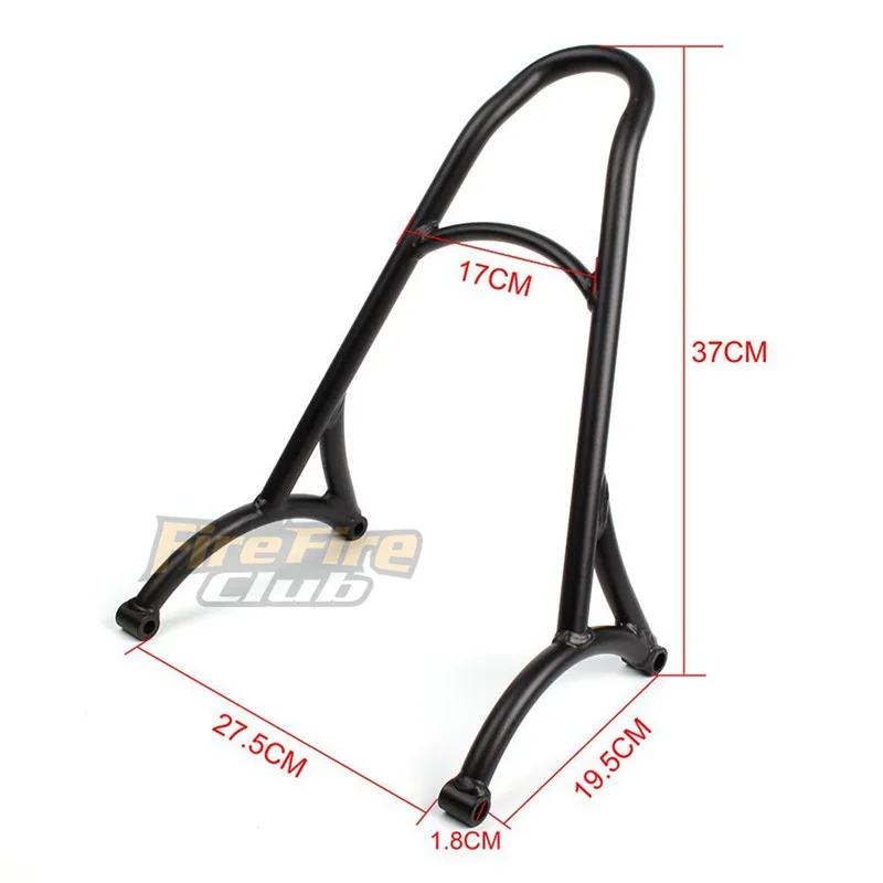 Черный хром короткий пассажирский Сисси Бар спинка мотоцикл для Harley 883 XL1200 1200 48 70 два 72 2009