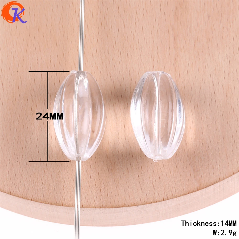 Дизайн сердечника 14x24 мм 160CS/лот Акриловые бусины/прозрачные бусины овальной